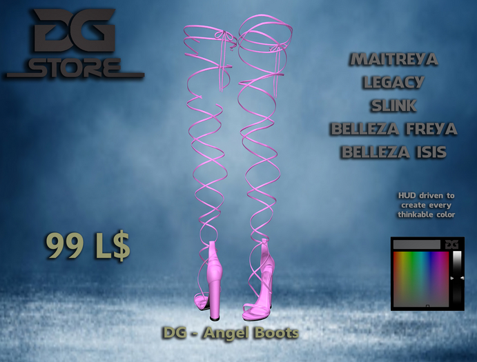 DG  - Angel Boots & Color Hud - Box