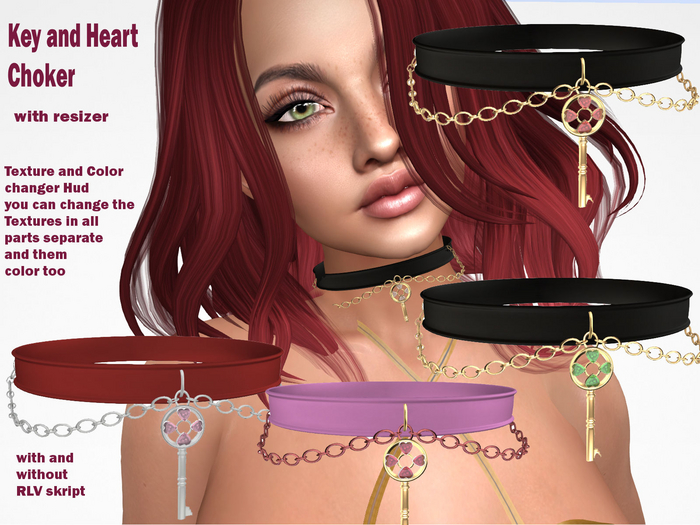 Key Choker with Diamonds