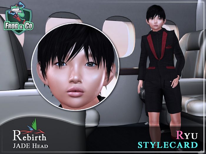 Second Life Marketplace - Ryu asian kid Shape + Style card - REBIRTH ...