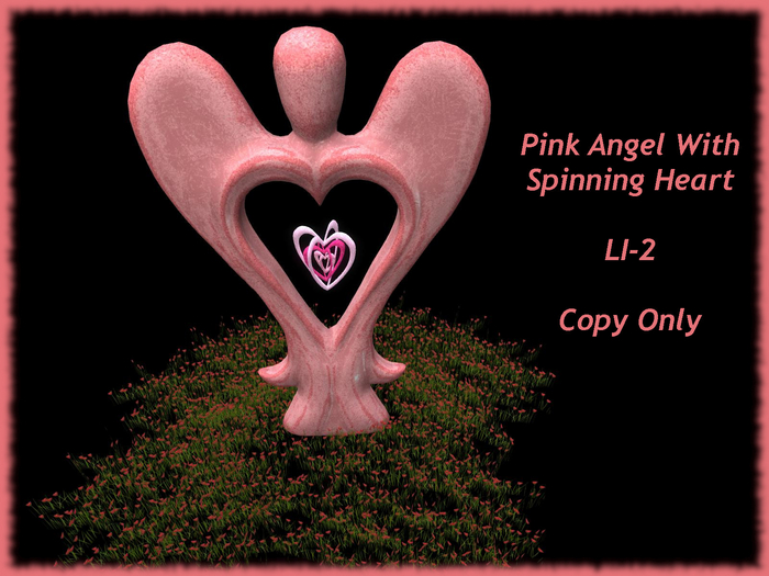 Pink Angel With Spinning Heart Bag
