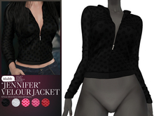 Klubb - "Jennifer" Velour Jacket Black