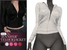 Klubb - "Jennifer" Velour Jacket White