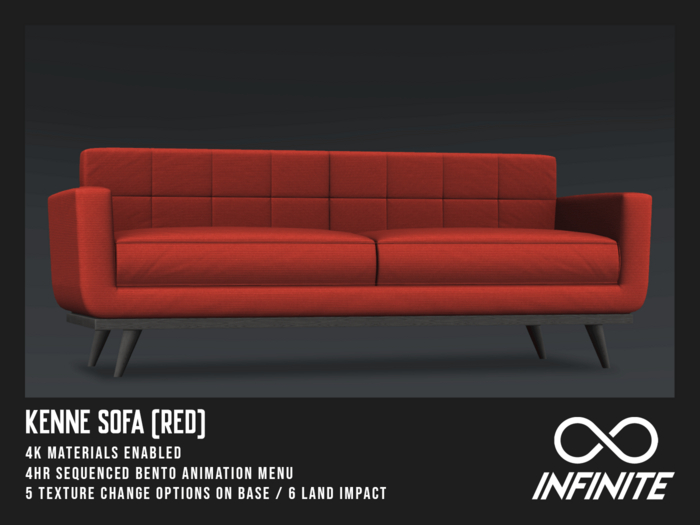Infinite - Kenne Sofa (PG) *Red