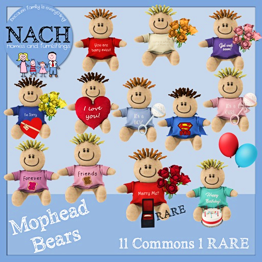 NACH Mophead bear "Marry Me?" RARE