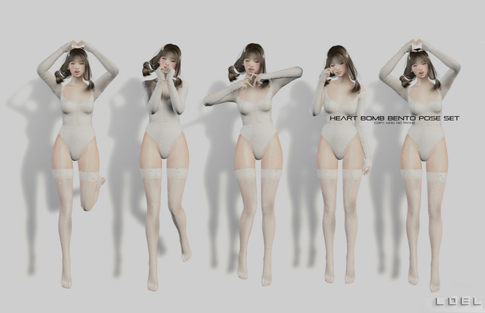 loel - Heart Bomb Bento Pose SET
