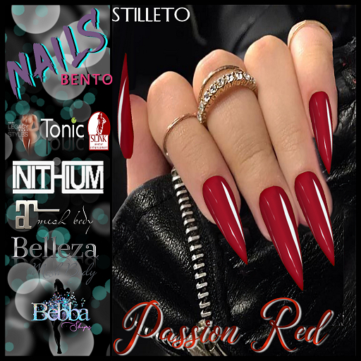 ::BEBBA:: Passion Red Nails Stilleto