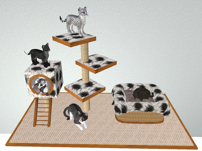 Cat Tree with Bed, Kitten Tree, Cat Condo, Scratching Post(Update 02.2022)2
