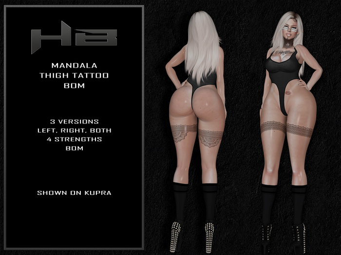 [HB] Mandala Thigh Tattoo BOM