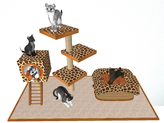 Cat Tree with Bed, Kitten Tree, Cat Condo, Scratching Post(Update 02.2022)4