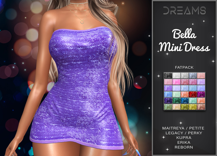 - DS - Bella Mini Dress -FATPACK - [ADD]