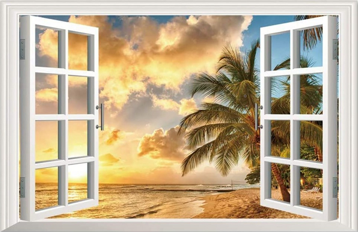 Wall- Window Palm