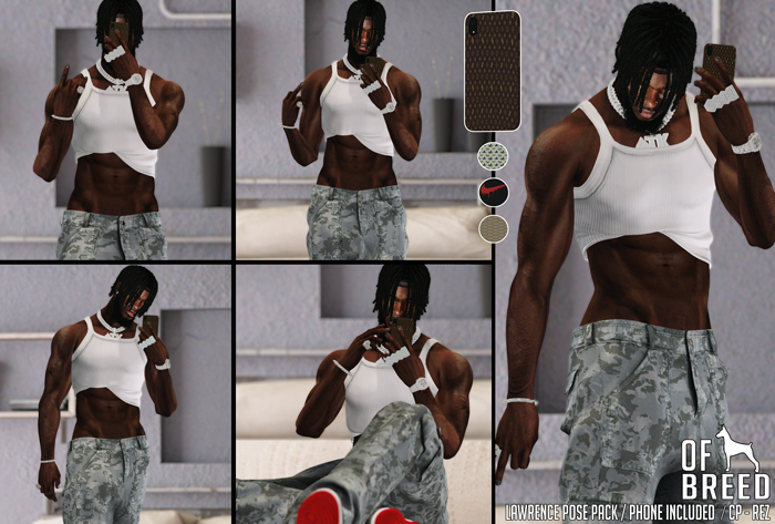 Of Breed: Lawrence Pose Pack ~ Bento for Pics / Phone Included