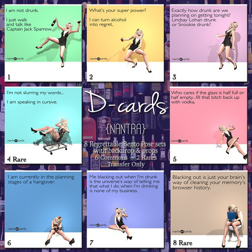 {NANTRA} D-cards 8 RARE