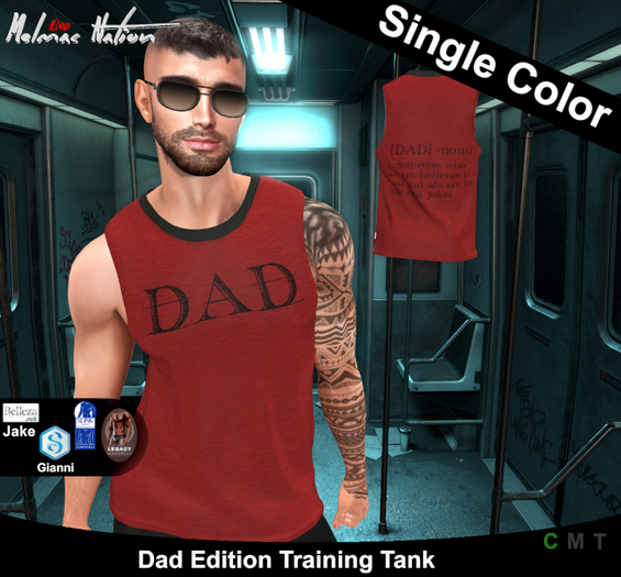 [ALF] DAD Apple Red Tank