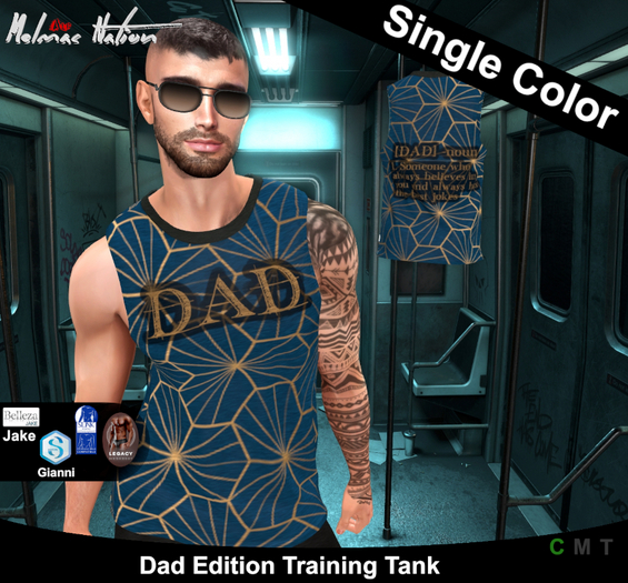 [ALF] DAD Blue Geo Tank