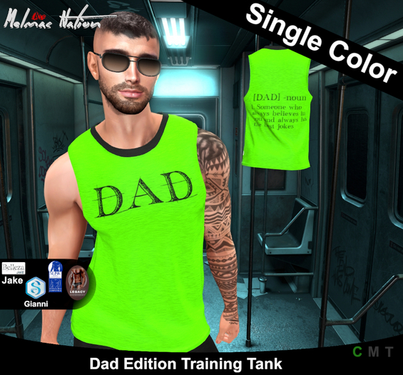 [ALF] DAD Neon Green Tank