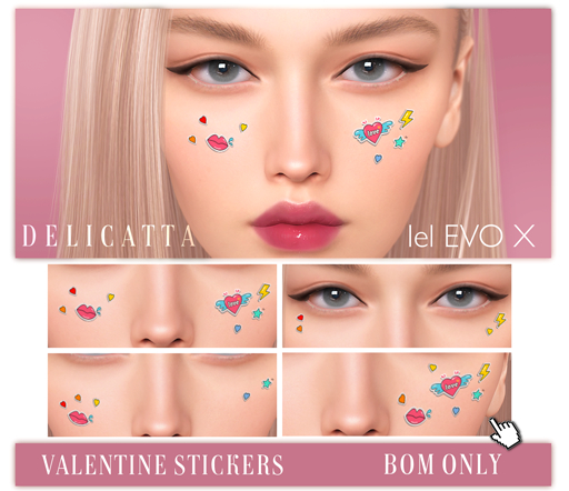 Delicatta - Valentine Stickers (LeLUTKA Evolution X)