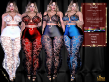 Kimber Lace & Satin Puffy Pants & Bra Set, Special FX Hud inc. 70 + colors, Inithium Kupra, Legacy, Maitreya, Reborn