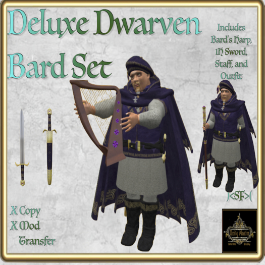 Deluxe Dwarven Bard's Set (Purple)