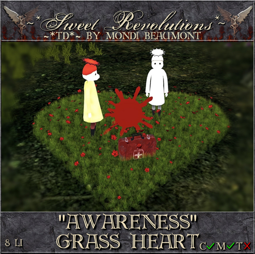 ~*SR*~ & ~*TD*~ Grass Heart "Awareness" cm Box