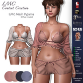 DEMO - LMC Mesh - Pyjama - 4 Piece Bra & Sleepwear Set for Maitreya, Petite, Legacy, Kupra, Bimbo, Kups, Freya Hourglass