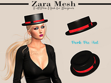 ZM - Clothes - Pork Pie Hat - FULL PERM MESH