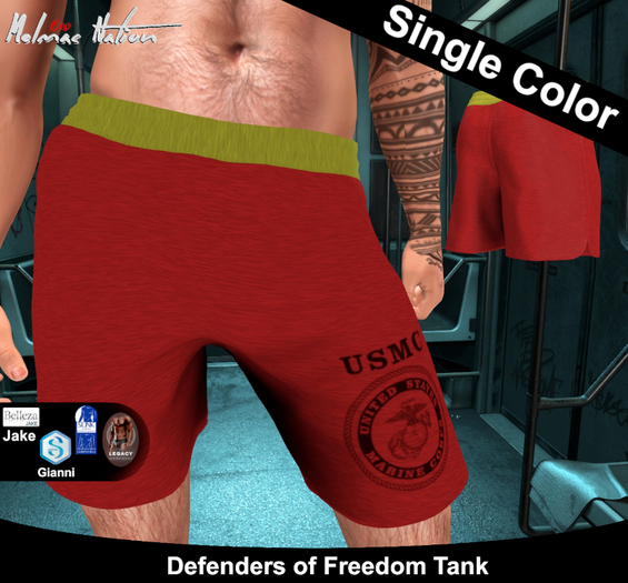 [ALF] Mens Training Shorts [Marines R]