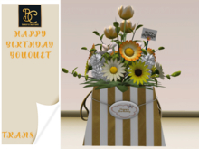 BMC3919 - HAPPY BIRTHDAY BOUQUET - PERFECT GIFT FOR SOMEONE'S BIRTHDAY