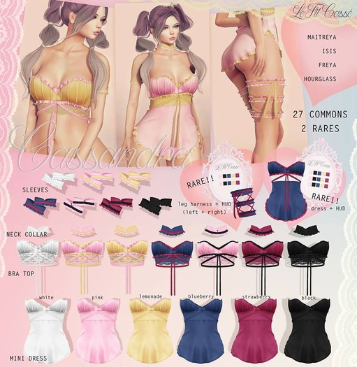 {le fil casse} Cassandra 4 PC SET Maitreya