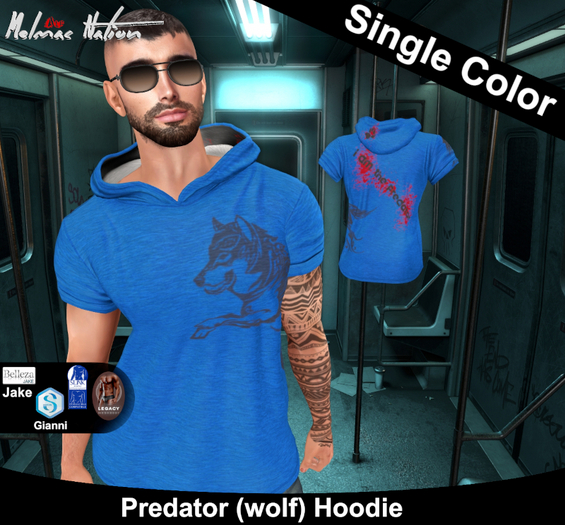 [ALF] Predator MED BLUE Hoodie