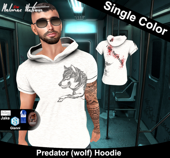 [ALF] Predator WHITE Hoodie