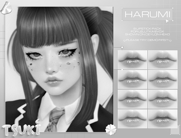 Tsuki / Harumi Lipstick / Lelutka EvoX / DEMO