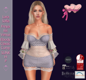 .Princess Stuff. [Bell Sleeve Dress] *Soft Lilac & Sheer Dots*