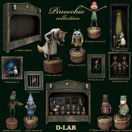 D-LAB Pinocchio co Full Set + Rare ( 13 Pcs )