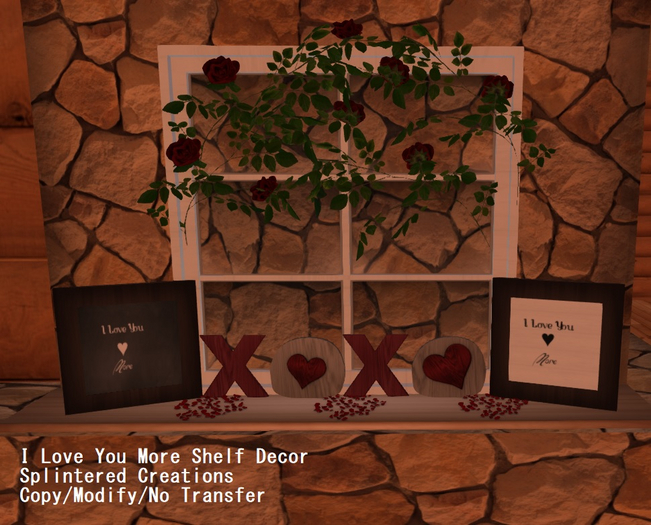 [E] SC: I Love You More Shelf Decor