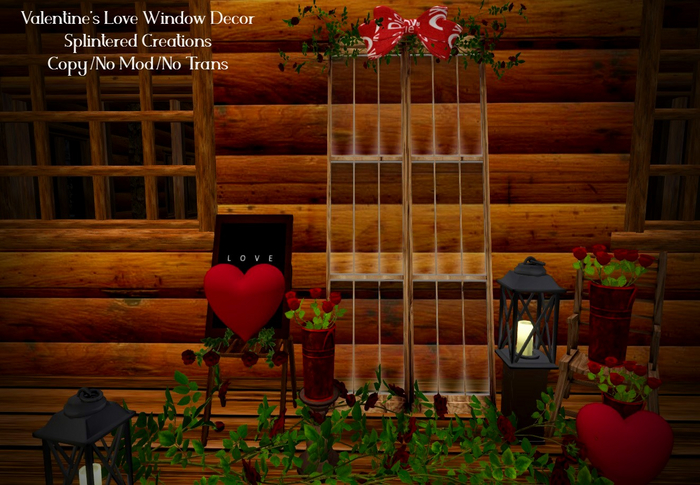 SC: Valentine's Love Window Decor