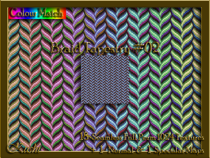 Braid Tapestry #02 Seamless Texture Set