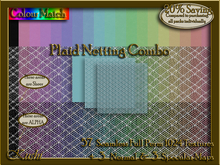 Plaid Netting Combo Seamless Texture Set