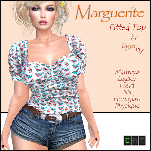 Tigerlily Designs Marguerite Top Birdie