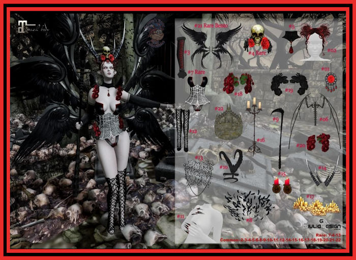 Wing Red-[GIULIADESIGN] -LILITH DEMON-LIMITED EDITION- RARE