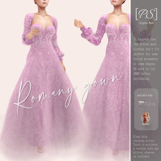 [P.S.] Romany's Gown(Pink)