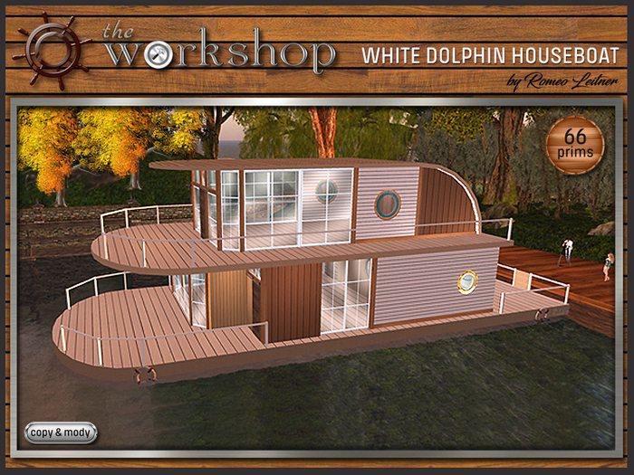 WHITE DOLPHIN HOUSEBOAT (MESH)