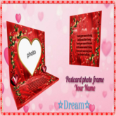 Postcard photo frame Your Name