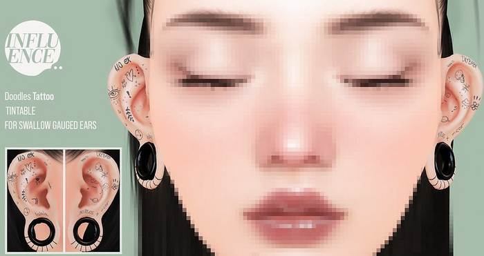 -Influence-Doodles Tattoo ears