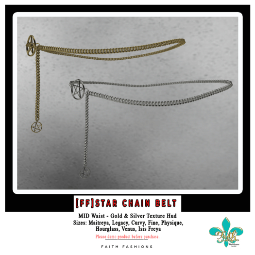 [FF]Star Chain Belt MID Waist- Delivery HUD