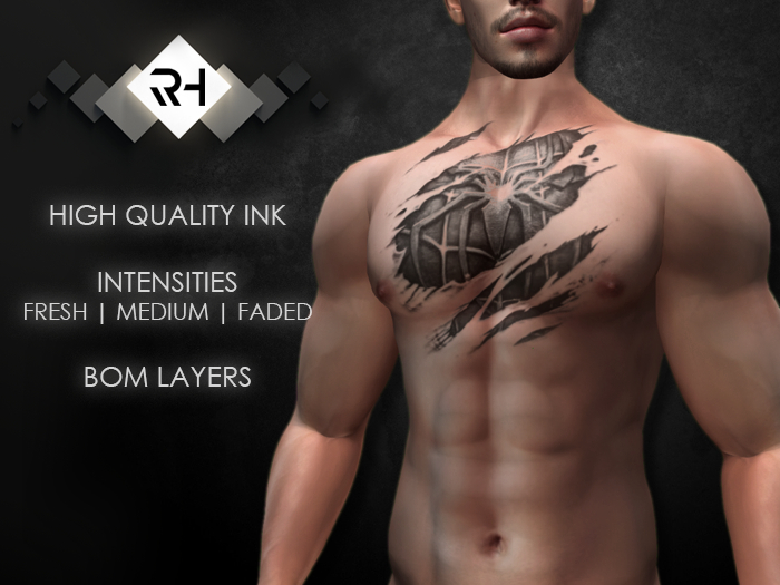 .:RH:. Ripped Arachnid Tattoo