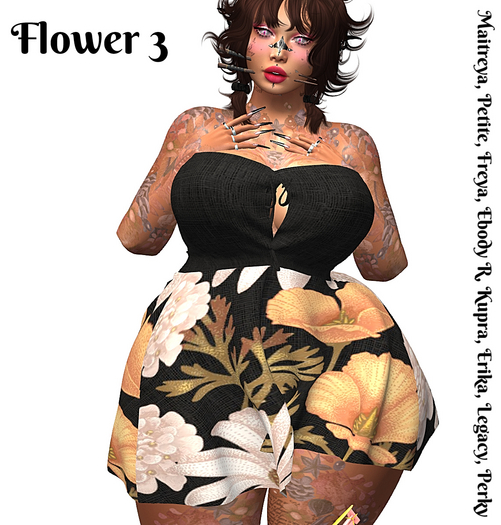 ~SWL~ Flower Dress  3 -boxed-