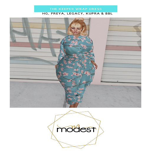 [Modest] The Keeper Wrap Dress - Blossom - Freya
