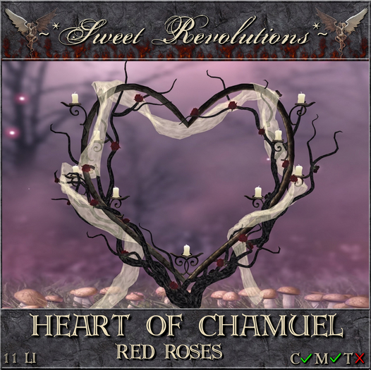 ~*SR*~ Heart of Chamuel ~ Red Roses Box