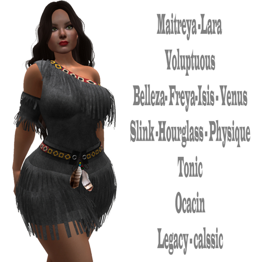 !!! Revna !!! Native Fringe Dress Gray